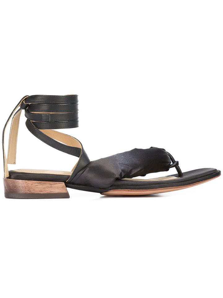 Mari Giudicelli Hana Sandals - Black