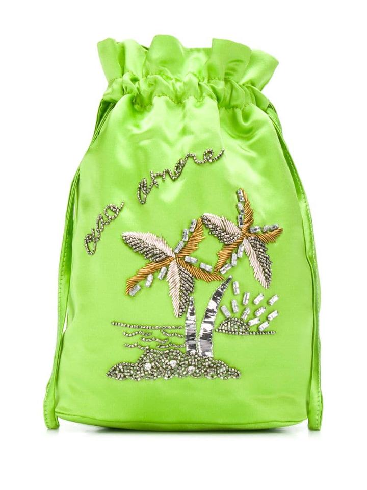 Giada Benincasa Embroidered Mini Bag - Green