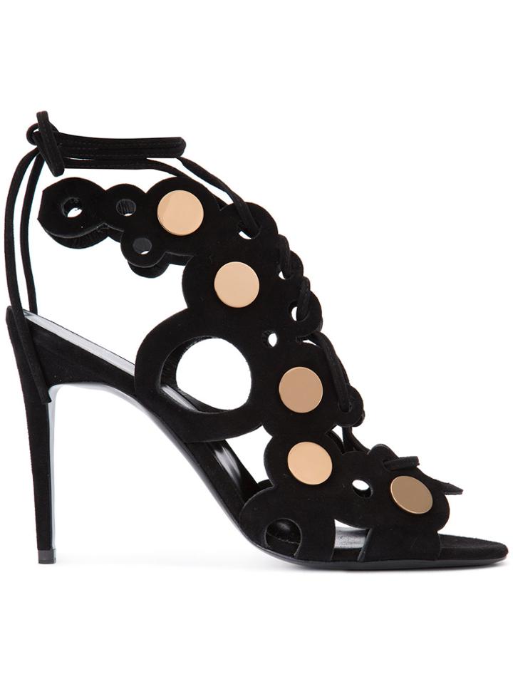 Pierre Hardy Gold-tone Detail Sandals - Black