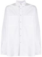 Burberry Rear Logo Print Shirt - White