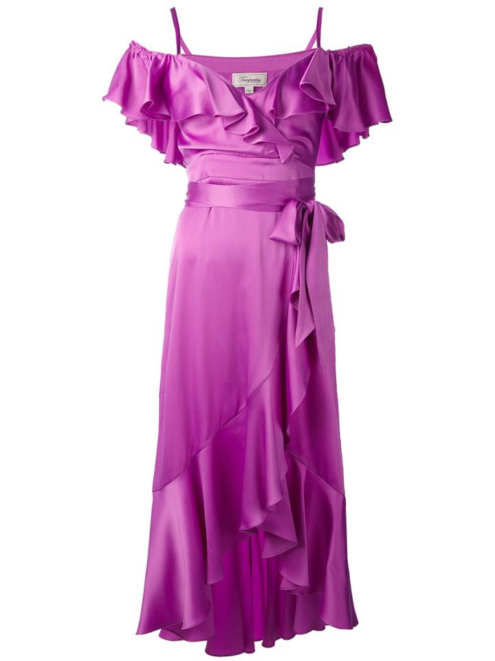 Temperley London Carnation Dress - Pink & Purple