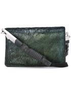 Rick Owens Iridescent Flap Crossbody Bag - Multicolour