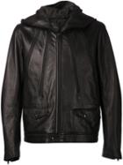 Undercover Zip Jacket, Men's, Size: 3, Black, Calf Leather