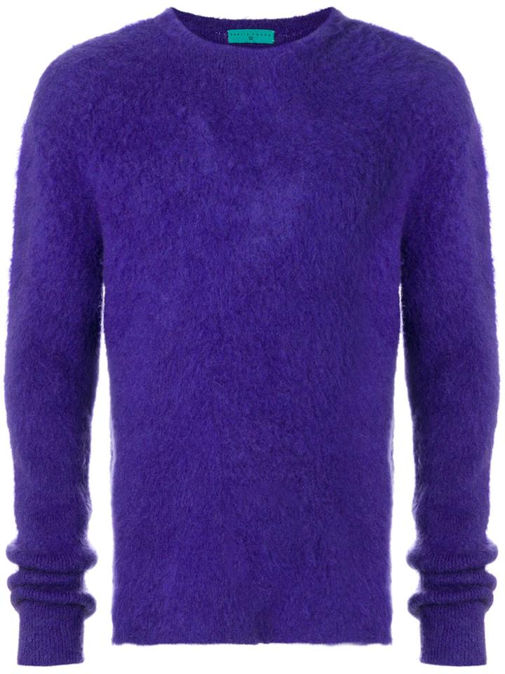 Paura Classic Knitted Sweater - Pink & Purple
