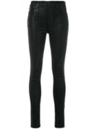 J Brand Coated Super Skinny Jeans - Black