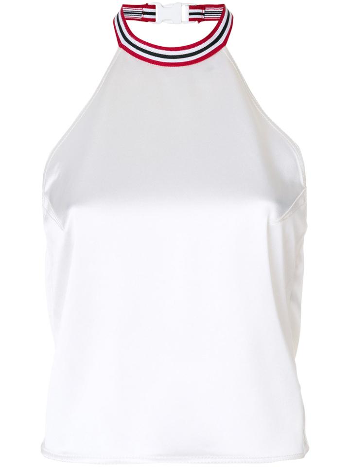 Giorgio Armani Vintage Strappy Halterneck Blouse - White