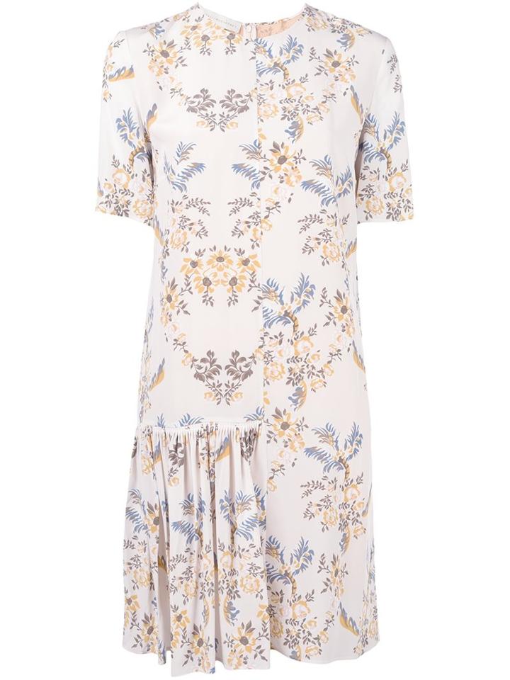 Stella Mccartney Asymmetric Side Skirt Dress, Women's, Size: 42, Nude/neutrals, Silk