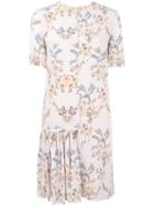 Stella Mccartney Asymmetric Side Skirt Dress, Women's, Size: 42, Nude/neutrals, Silk