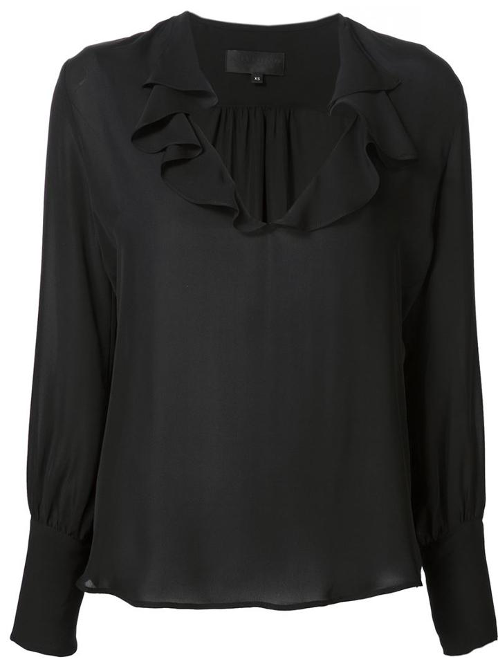 Nili Lotan Ruffle Collar 'jagger' Blouse