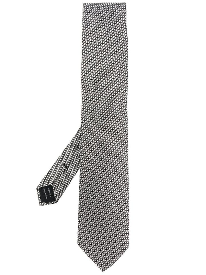 Tom Ford Micro Dot Tie - Grey