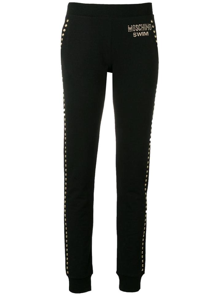 Moschino Moschino Swim Studded Track Pants - Black