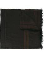 Uma Wang Trim Pattern Frayed Scarf