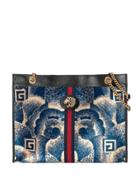 Gucci Rajah Printed Tote - Blue
