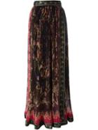 Etro Pleated Maxi Skirt, Women's, Size: 42, Polyester/cupro/silk