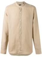 Z Zegna - Plain Shirt - Men - Linen/flax - L, Nude/neutrals, Linen/flax