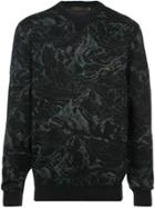 Ermenegildo Zegna Mountain Print Sweatshirt - Black