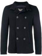 Herno Padded Cropped Peacoat - Blue