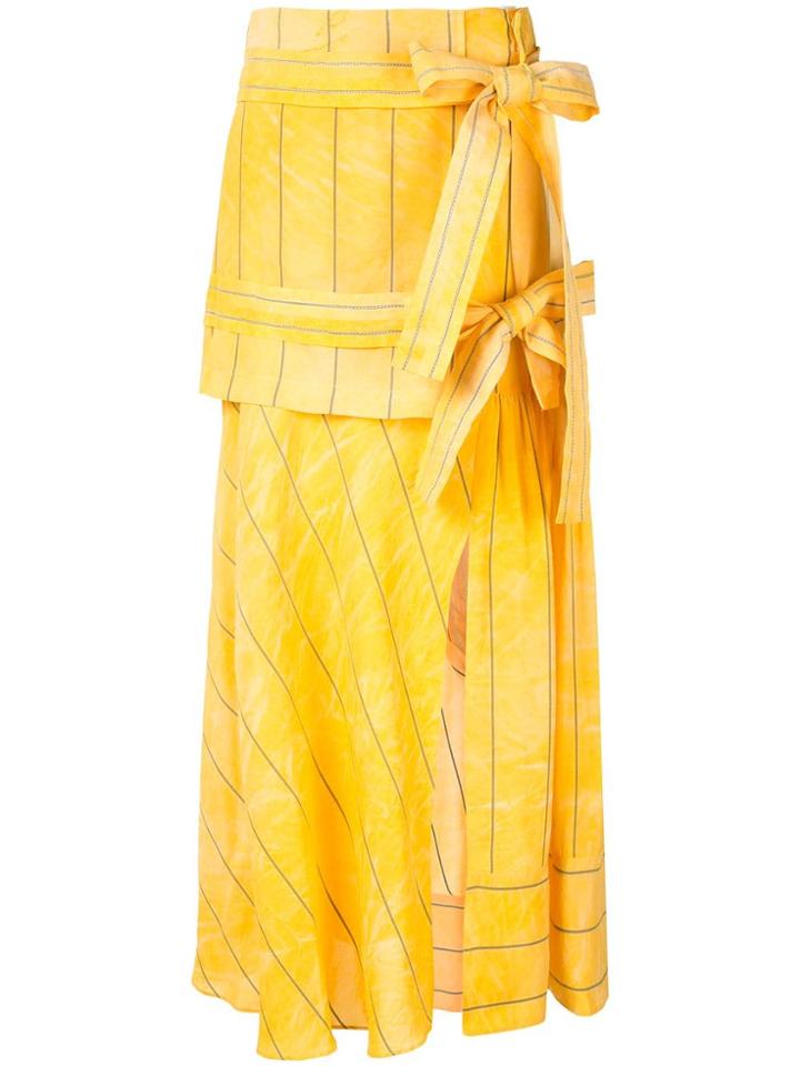 3.1 Phillip Lim Deconstructed Midi Skirt - Yellow