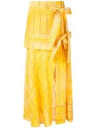 3.1 Phillip Lim Deconstructed Midi Skirt - Yellow