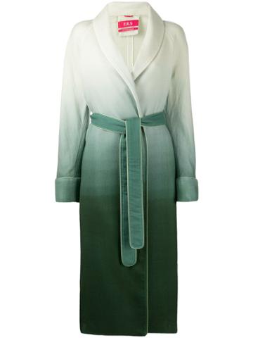 F.r.s For Restless Sleepers Ombré-effect Long Coat - Green