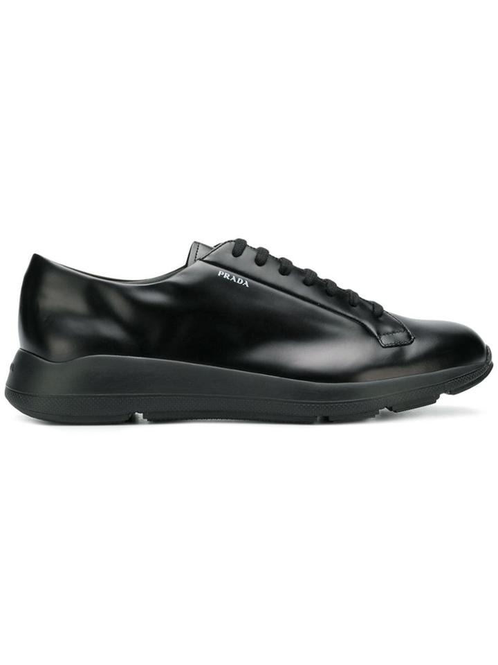 Prada Prada 4e3330b4l 002 Nero Leather/fur/exotic Skins->leather -