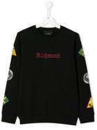 John Richmond Junior Teen Embroidered Logo Sweatshirt - Black