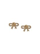 Irene Neuwirth 18kt Yellow Gold Diamond Bow Earrings