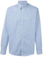 Etro Striped Button Down Shirt, Men's, Size: 41, Blue, Cotton