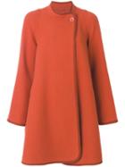 Chloé - Oversized Cocoon Coat - Women - Polyamide/virgin Wool - 40, Yellow/orange, Polyamide/virgin Wool
