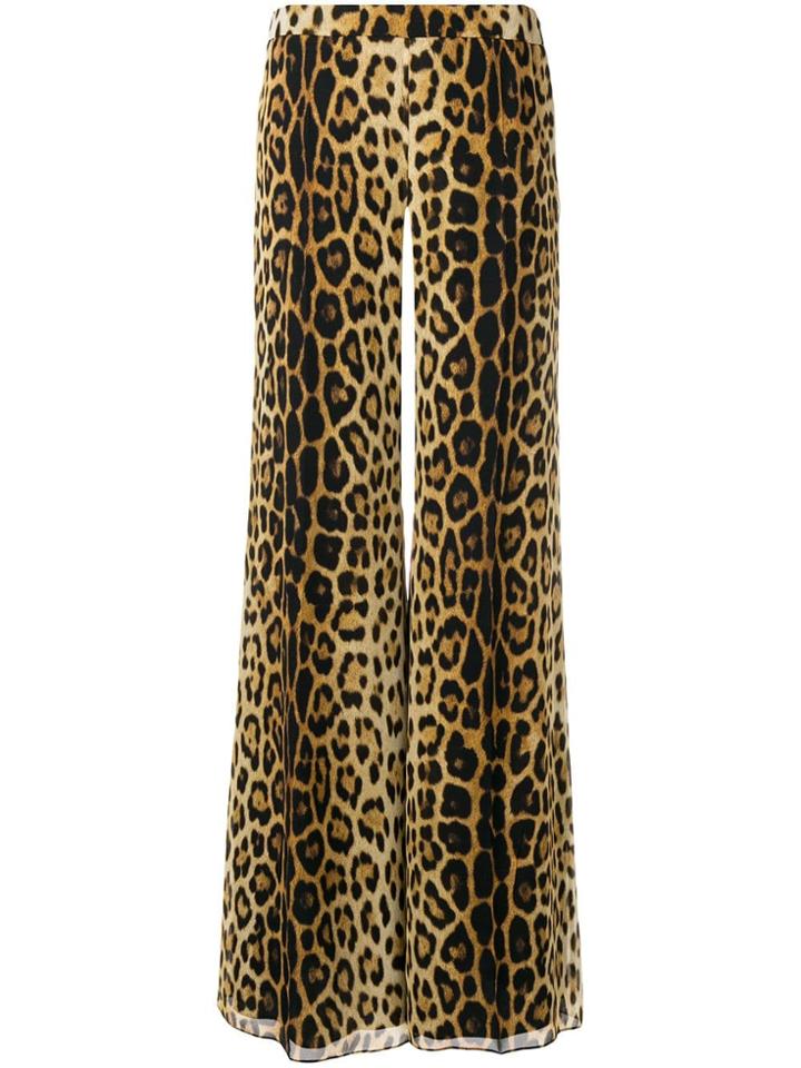 Moschino Leopard Print Trousers - Brown