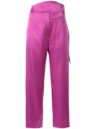 Nanushka Rosebud Slip Trousers - Purple