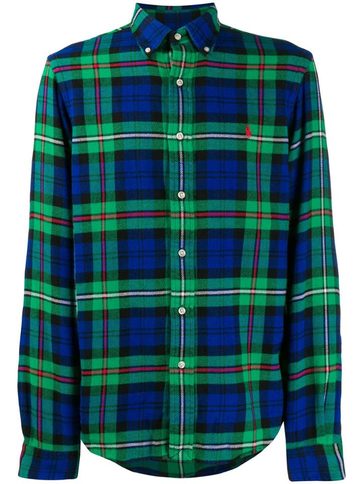 Polo Ralph Lauren Regular-fit Check-print Shirt - Green