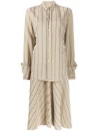Hope Layered Shirt Dress - Neutrals