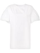 Dries Van Noten 'calvet' T-shirt With Flared Sleeves, Women's, Size: 36, White, Cotton