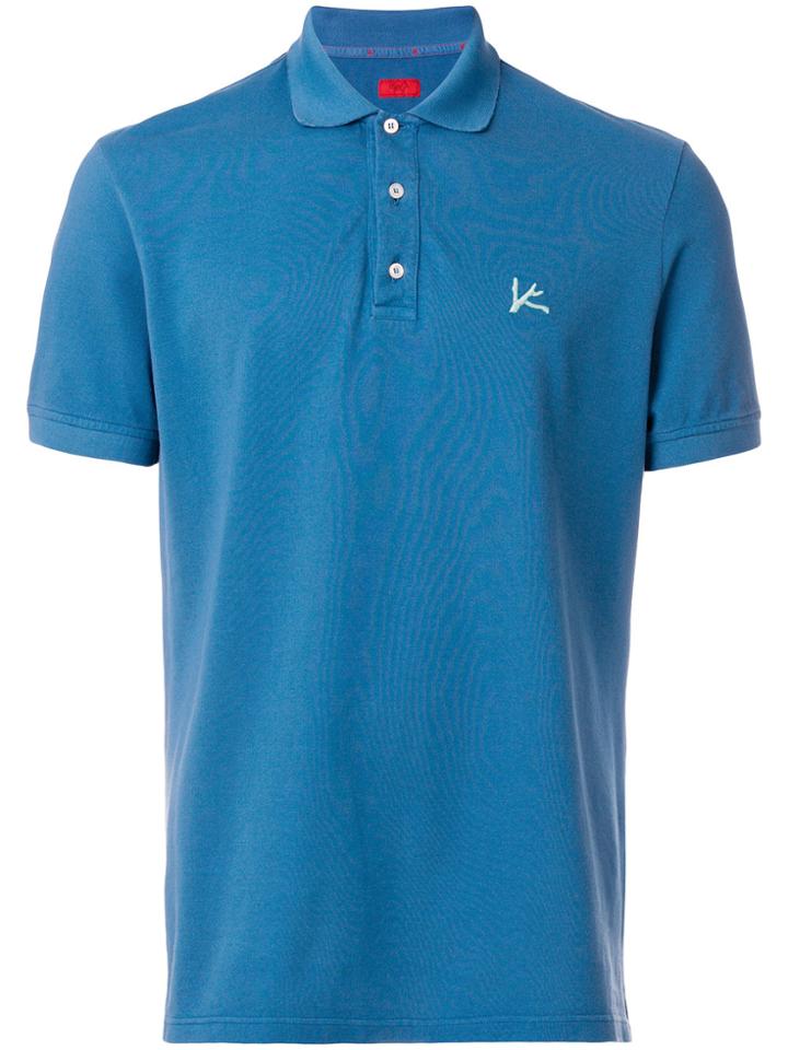 Isaia Short Sleeved Polo Shirt - Blue