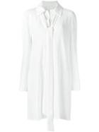 Chloé Tie-neck Dress - White