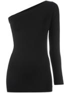 Helmut Lang One-shoulder Top - Black
