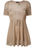 Twin-set Open-knit Top - Metallic
