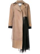 Enföld Tulle Insert Coat - Brown