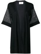 Snobby Sheep Sheer Midi Cardigan - Black