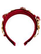 Dolce & Gabbana Velvet Embellished Hairband