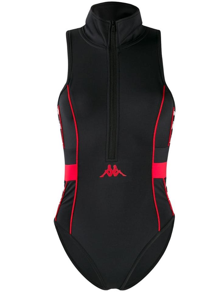 Kappa Front Zip One Piece - Black