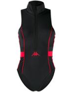 Kappa Front Zip One Piece - Black