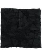 Uma Wang Textured Jacquard Scarf - Black