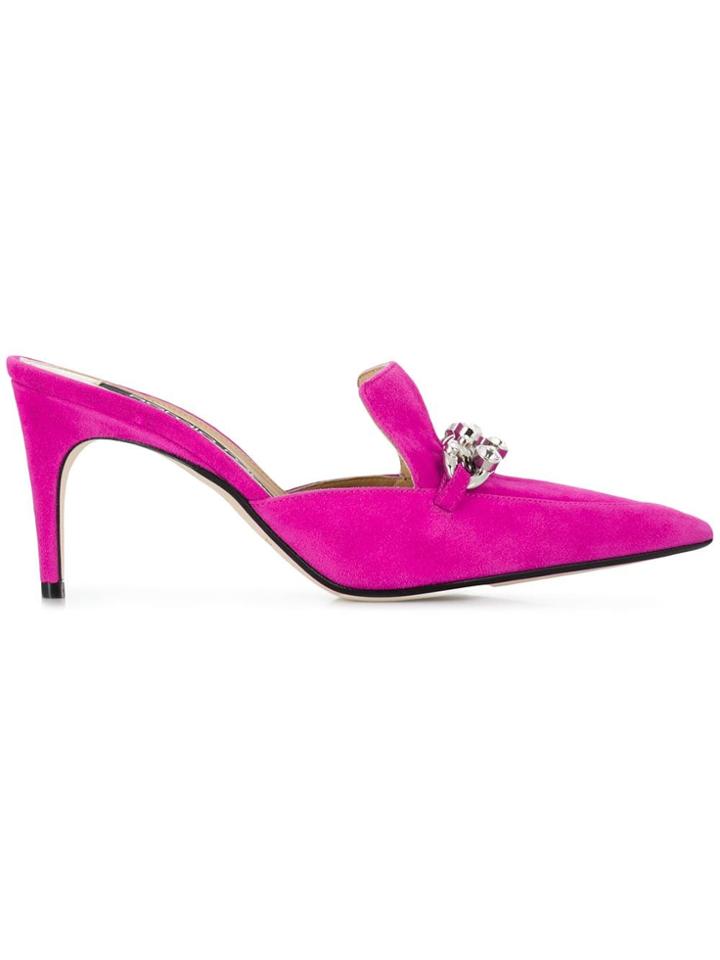 Sergio Rossi Chunky Chain Mules - Pink
