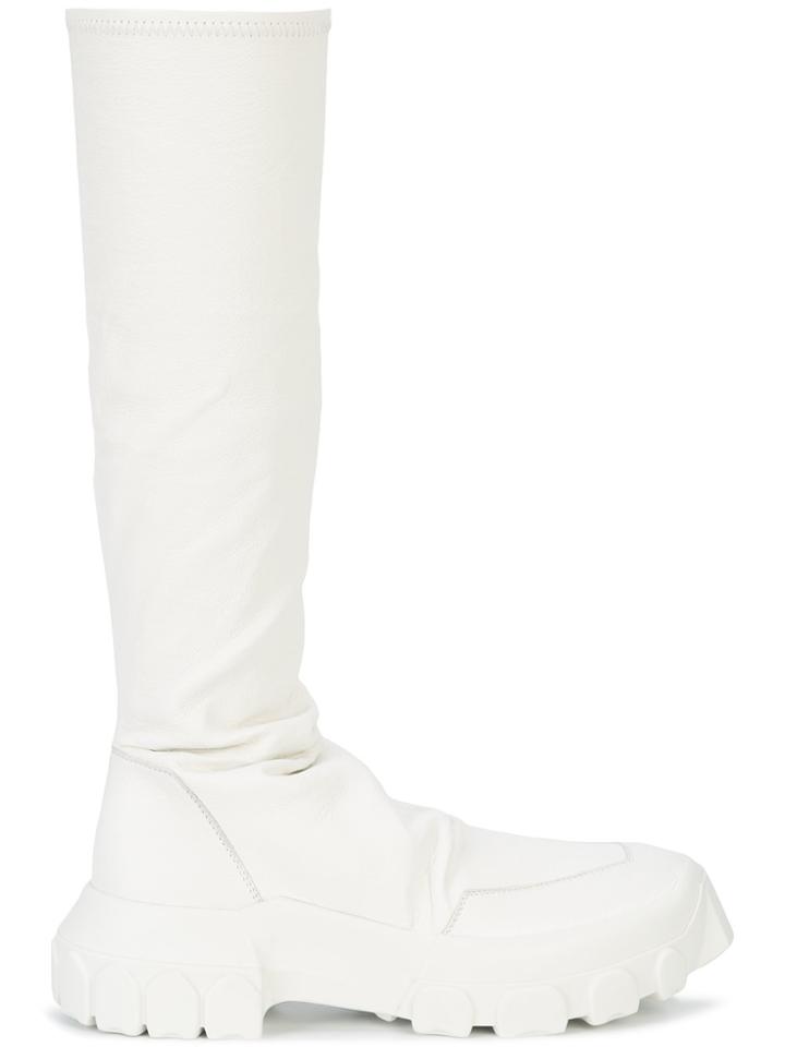 Rick Owens Hiking Sock Boots - White