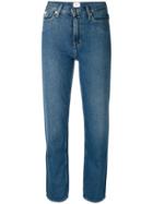 Ck Jeans Fitted Straight Leg Jeans - Blue
