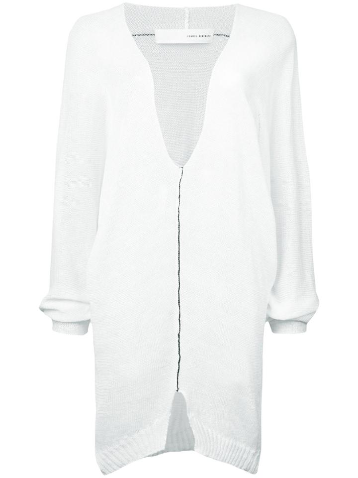Isabel Benenato Long Fine Knit Sweater - White