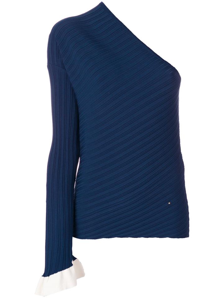 Esteban Cortazar One-sleeve Jumper - Blue