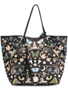 Alexander Mcqueen 'skull' Shopper Tote, Women's, Black, Leather/polyamide